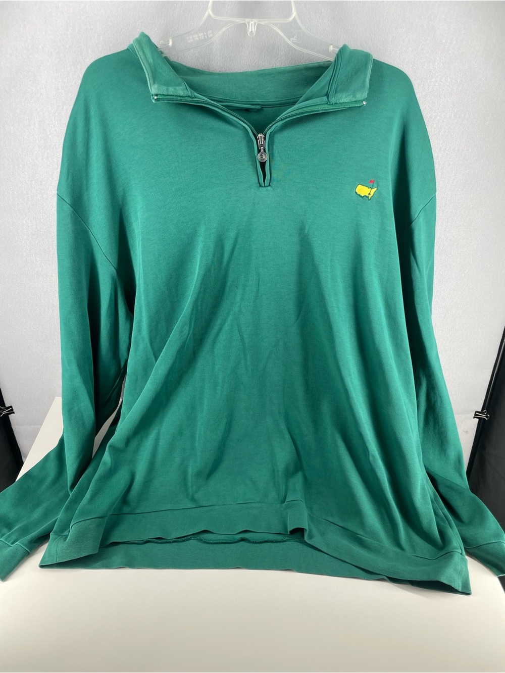 Masters Collection Quarter Zip Golf Pullover Men’s XXL Green Cotton Augusta